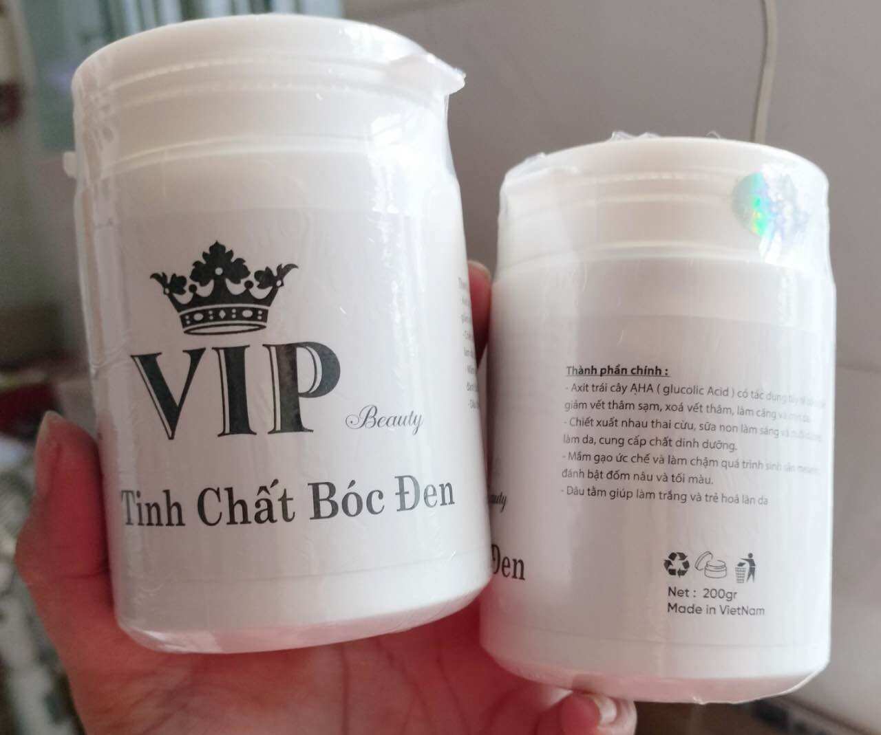 Kem kích siêu trắng tinh chất bóc đen ViP