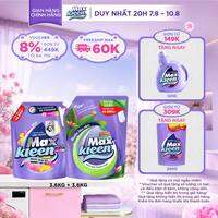 Combo Túi nước giặt xả cửa trước hương Dấu ấn ngọt ngào 3.6kg + Túi lau sàn 3.6kg