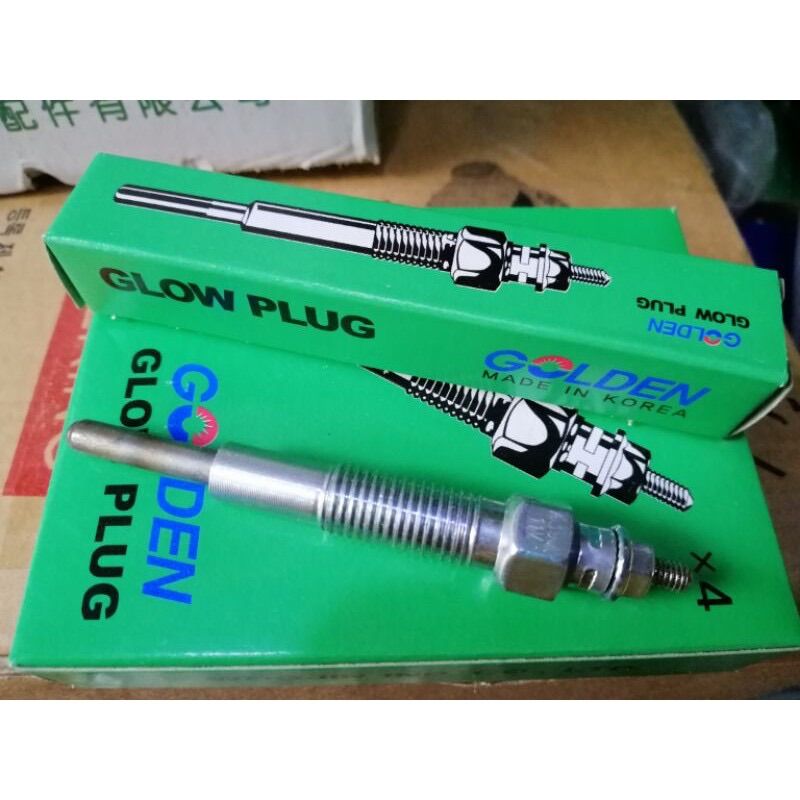 Combo 4 chiếc bugi sấy cho KIA 1,4 tấn hàng Golden Glow Plug Woojin Hàn Quốc