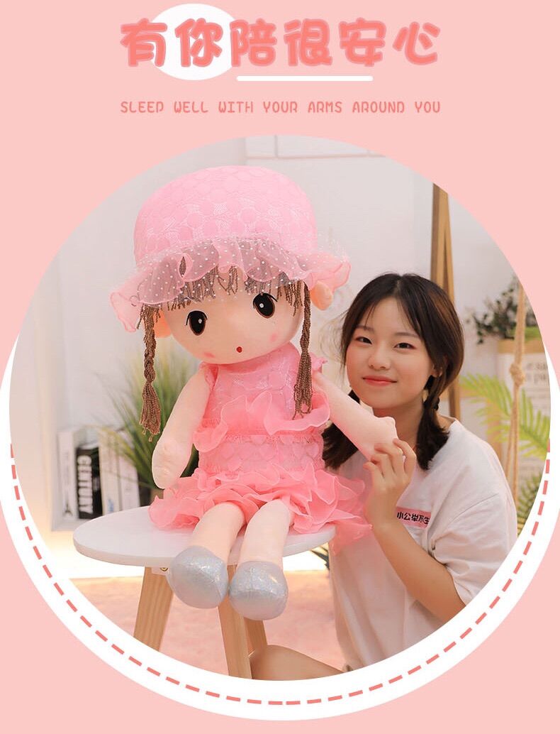 Búp bê cô gái cao cấp Hồng