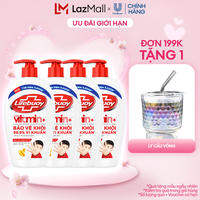 Combo Nước rửa tay Lifebuoy công thức Vitamin+  Bạc Bảo Vệ 450G & Sữa Dưỡng Ẩm chai 450g