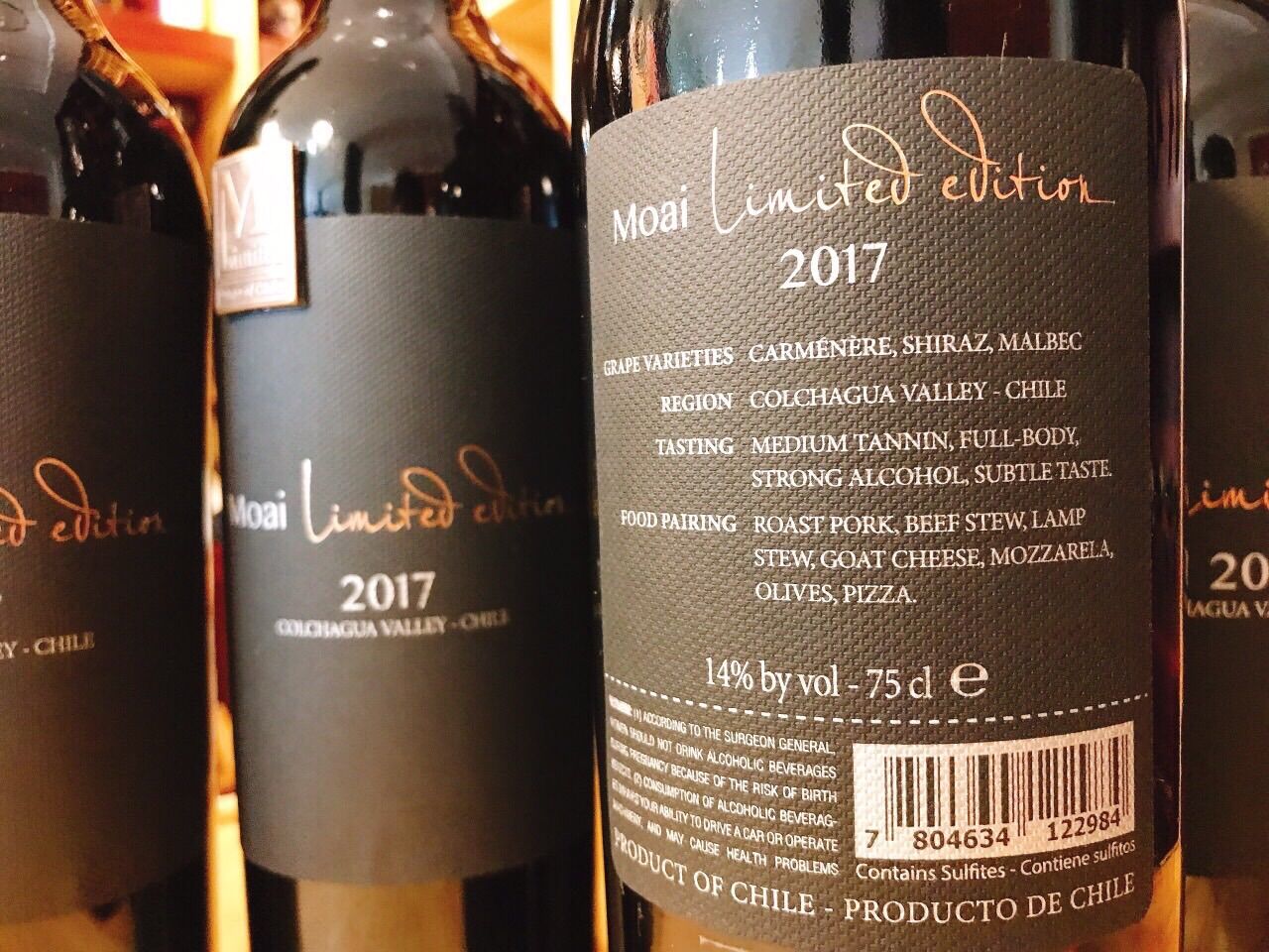 Vang Moai Chile 750ml