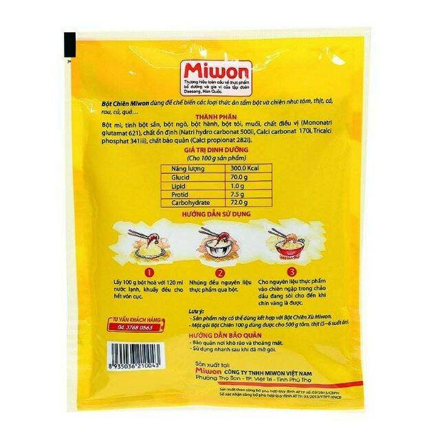 (COMBO 1 GÓI CHIÊN XÙ +1 GÓI CHIÊN MỊN)_ Bột chiên xù+mịn 100gr Miwon
