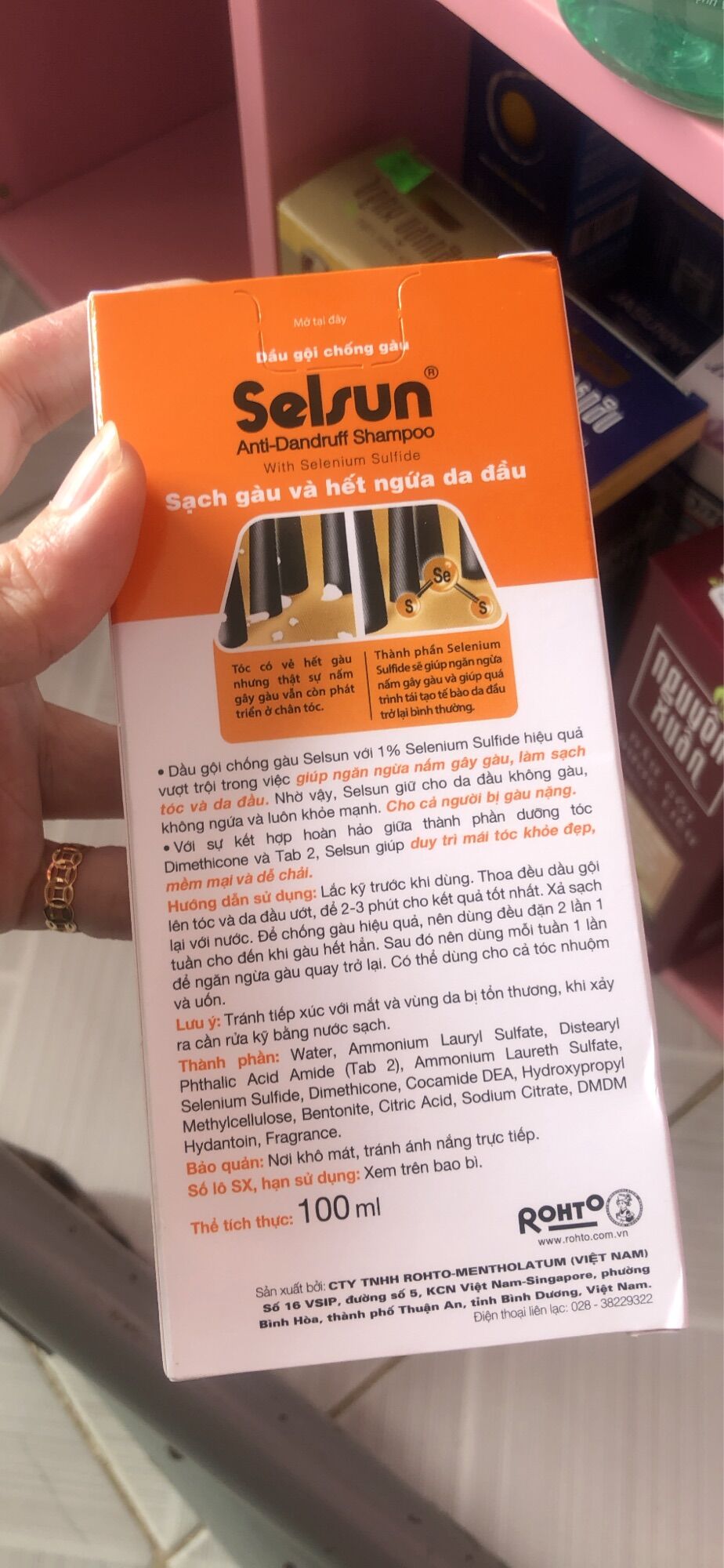 Dầu gội selsul chai 100ml