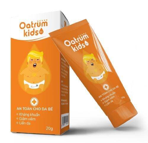 Gel bôi Oatrum kids làm lành các vết thương hở bệnh ngoài da cho bé