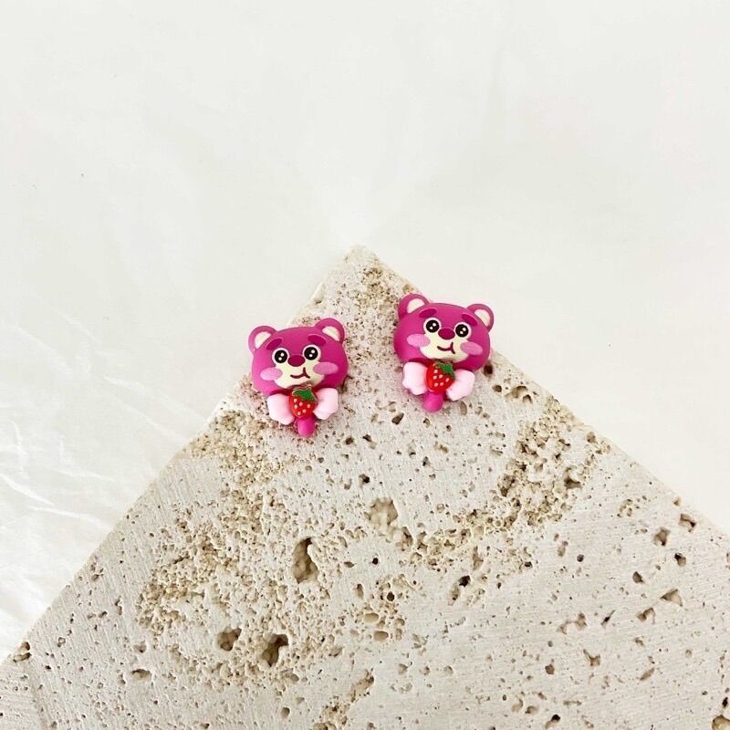 SET 10 CHARM GẮN NAIL GẤU DÂU LOTSO
