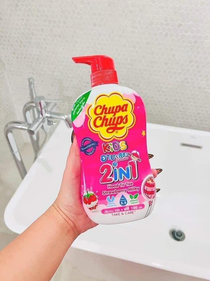 Sữa tắm gội cho bé chupa chups 600ml thái lan