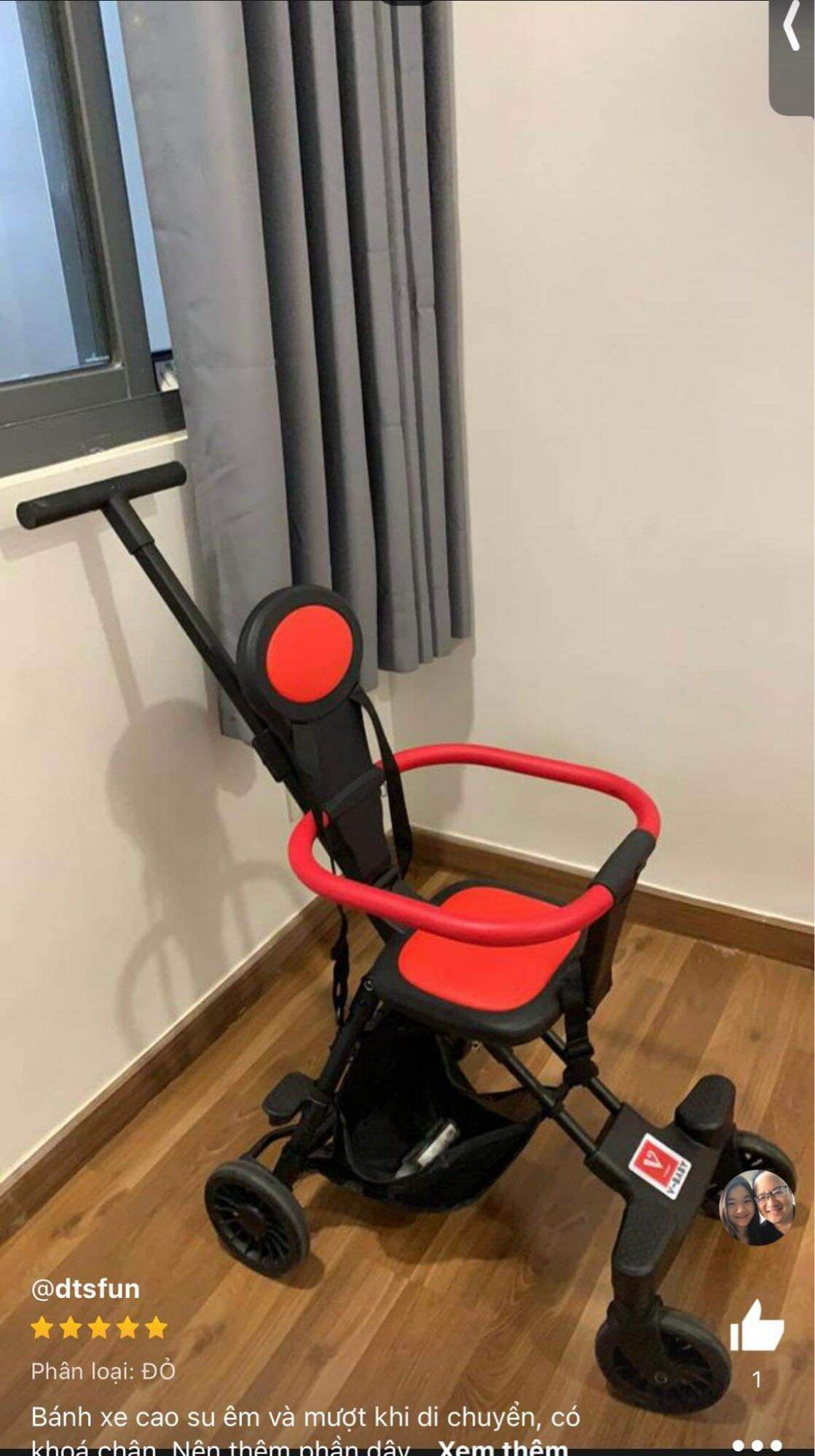XE ĐẨY ĐẢO CHIỀU GẤP GỌN VBABY Q1