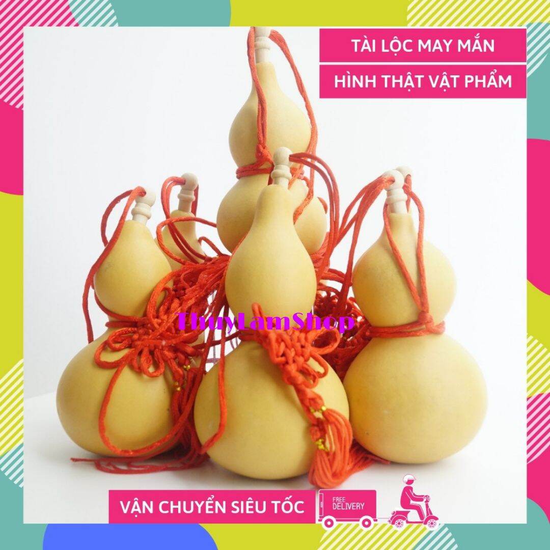 Bầu hồ lô phong thủy trắng trấn trạch hồ lô bình an