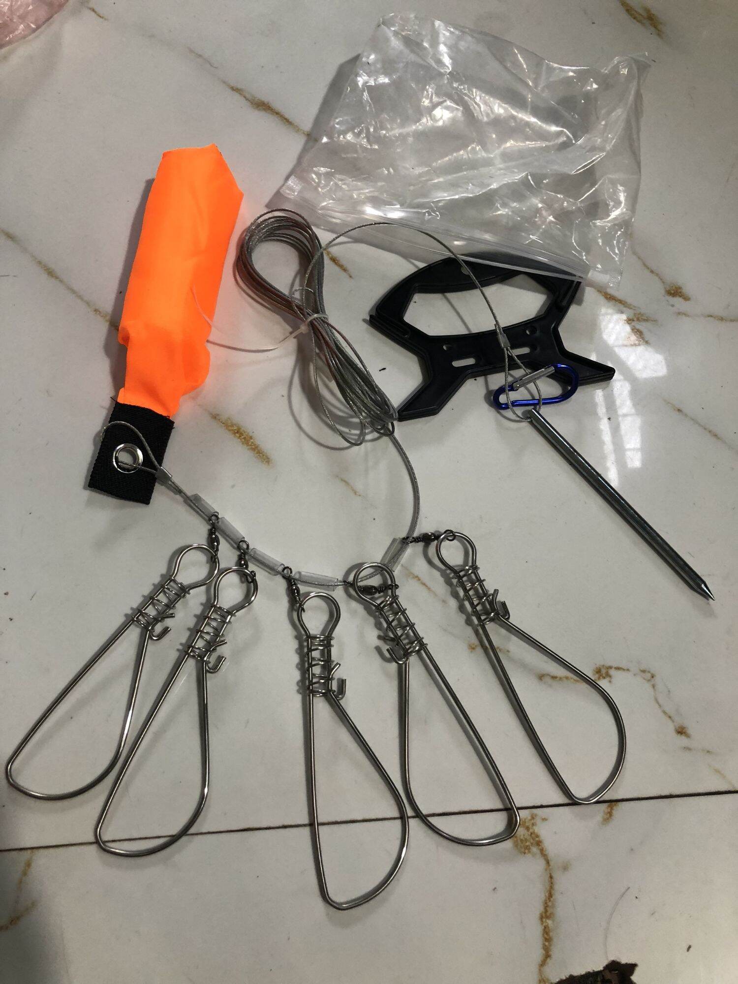 Dây Cáp Xích Inox Mang Cá GIá Rẻ 5 Móc,10 Móc