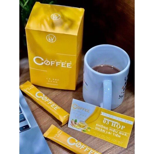 Cà phê gừng giảm cân Ginger Coffee hộp 20 gói