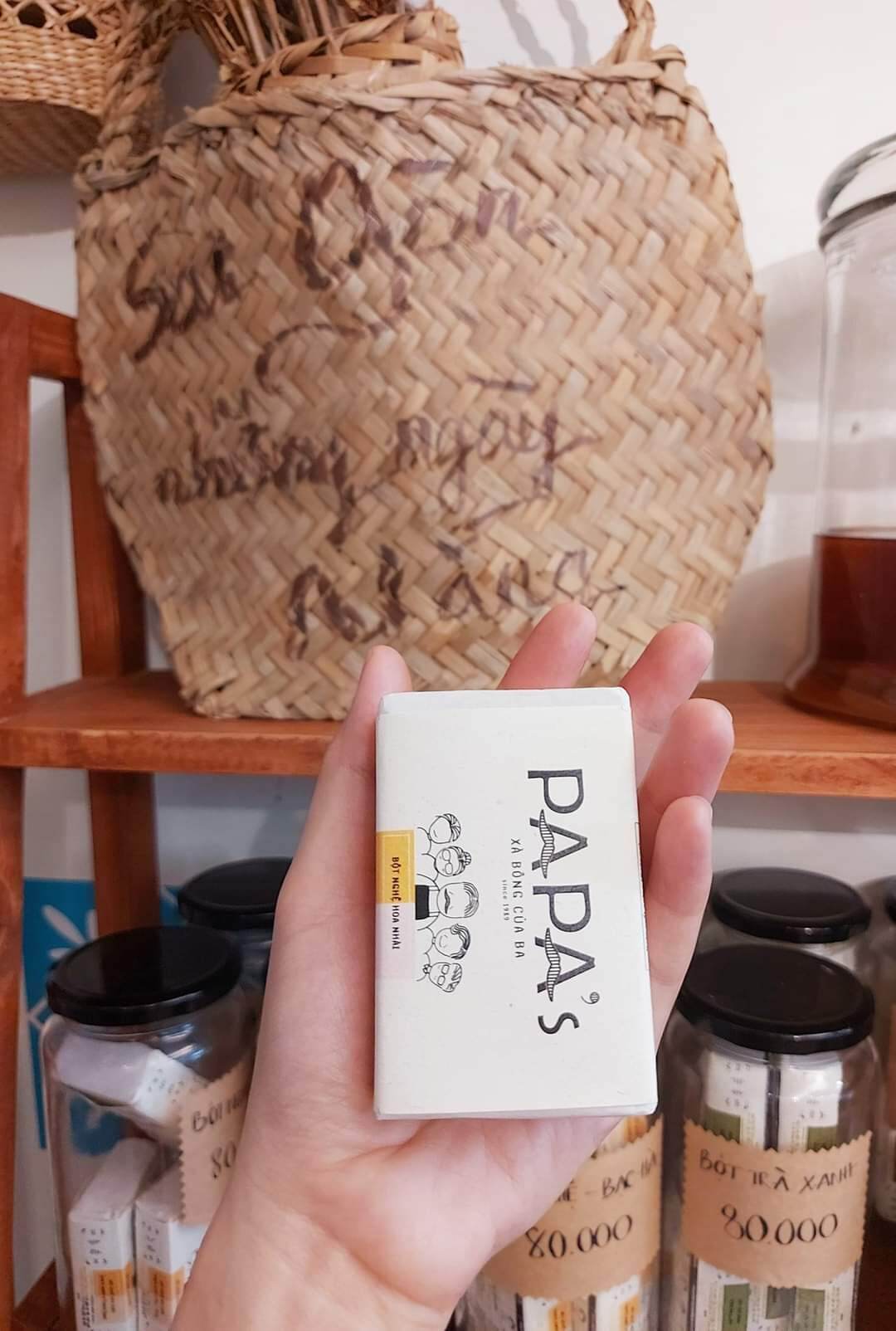 Xà phòng bột nghệ _ hoa nhài papa