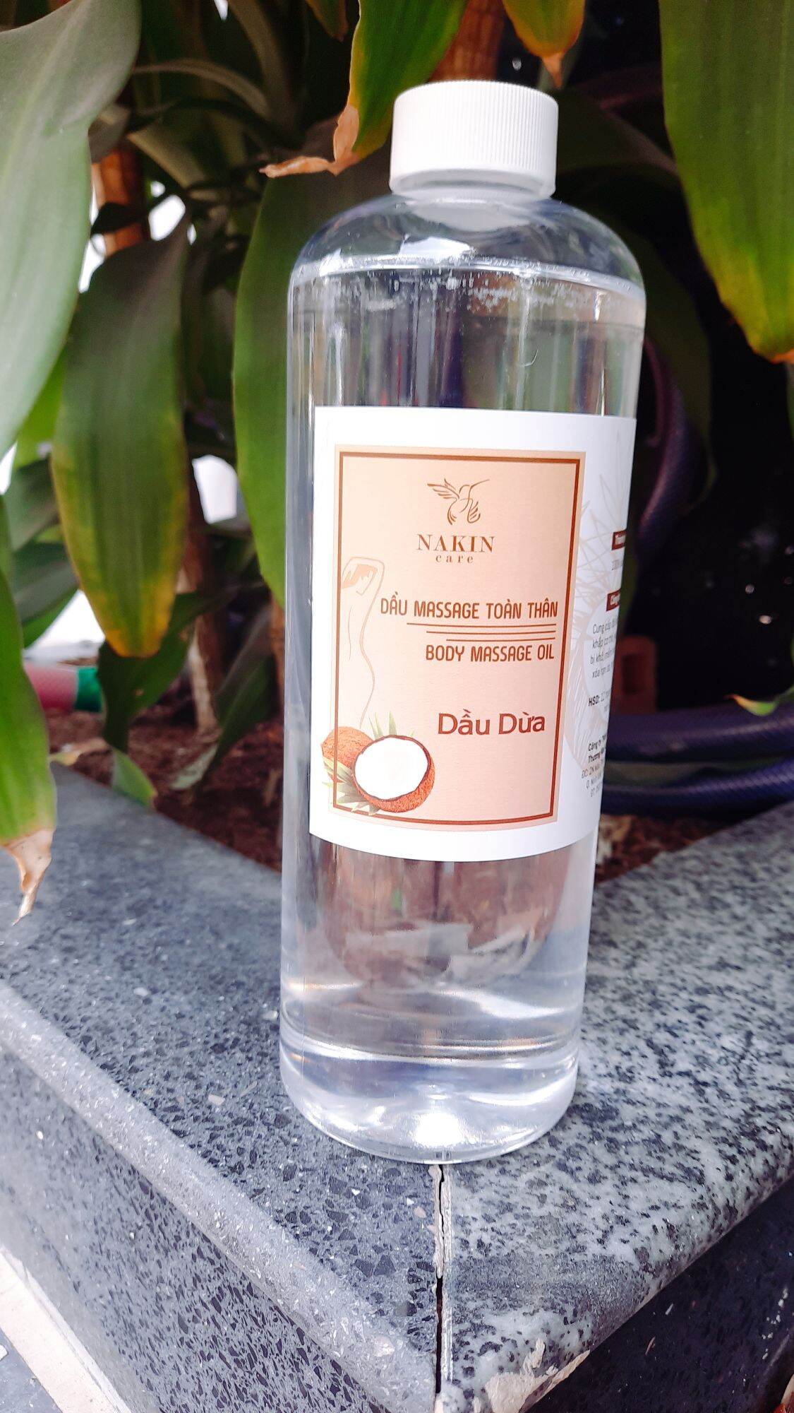 DẦU DỪA ÉP LẠNH MASSAGE TOÀN THÂN 1000ML