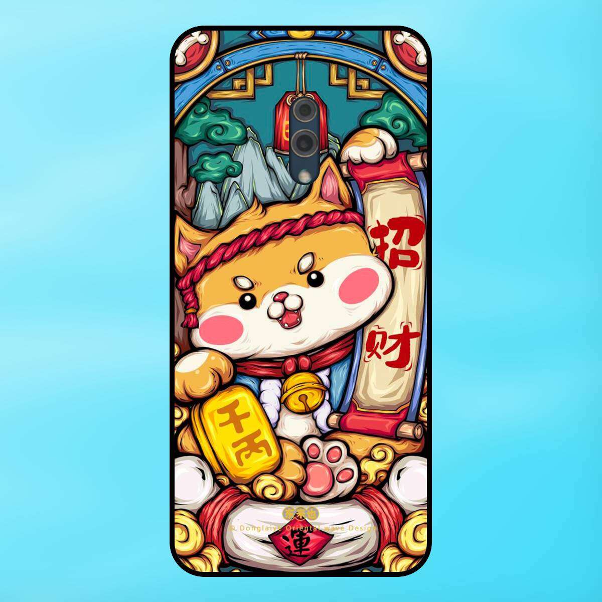 Ốp lưng điện thoại Oppo K3 viền đen Chó cún dễ thương