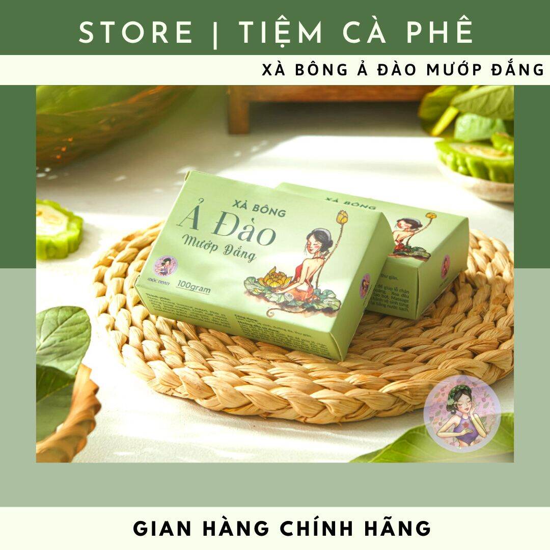 [Hcm]Xà Bông Mướp Đắng (Khổ Qua) Tràm Trà Ả Đào Giảm Thâm Mụn Lưng - Xà Bông Handmade Thiên Nhiên Mộc Nhan Natural