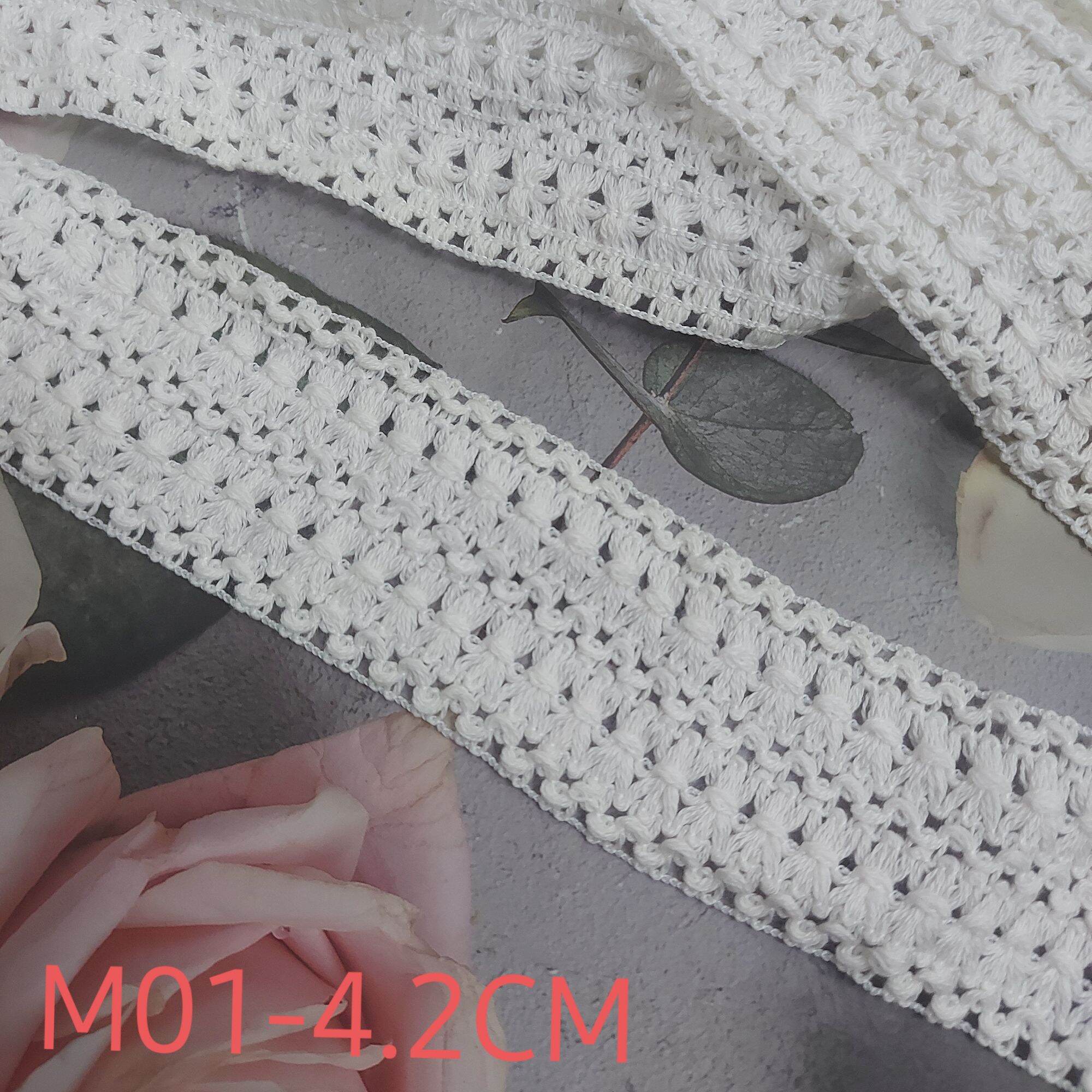 Ren cotton , phụ kiện may vá, bản rộng 4.2cm và 5cm