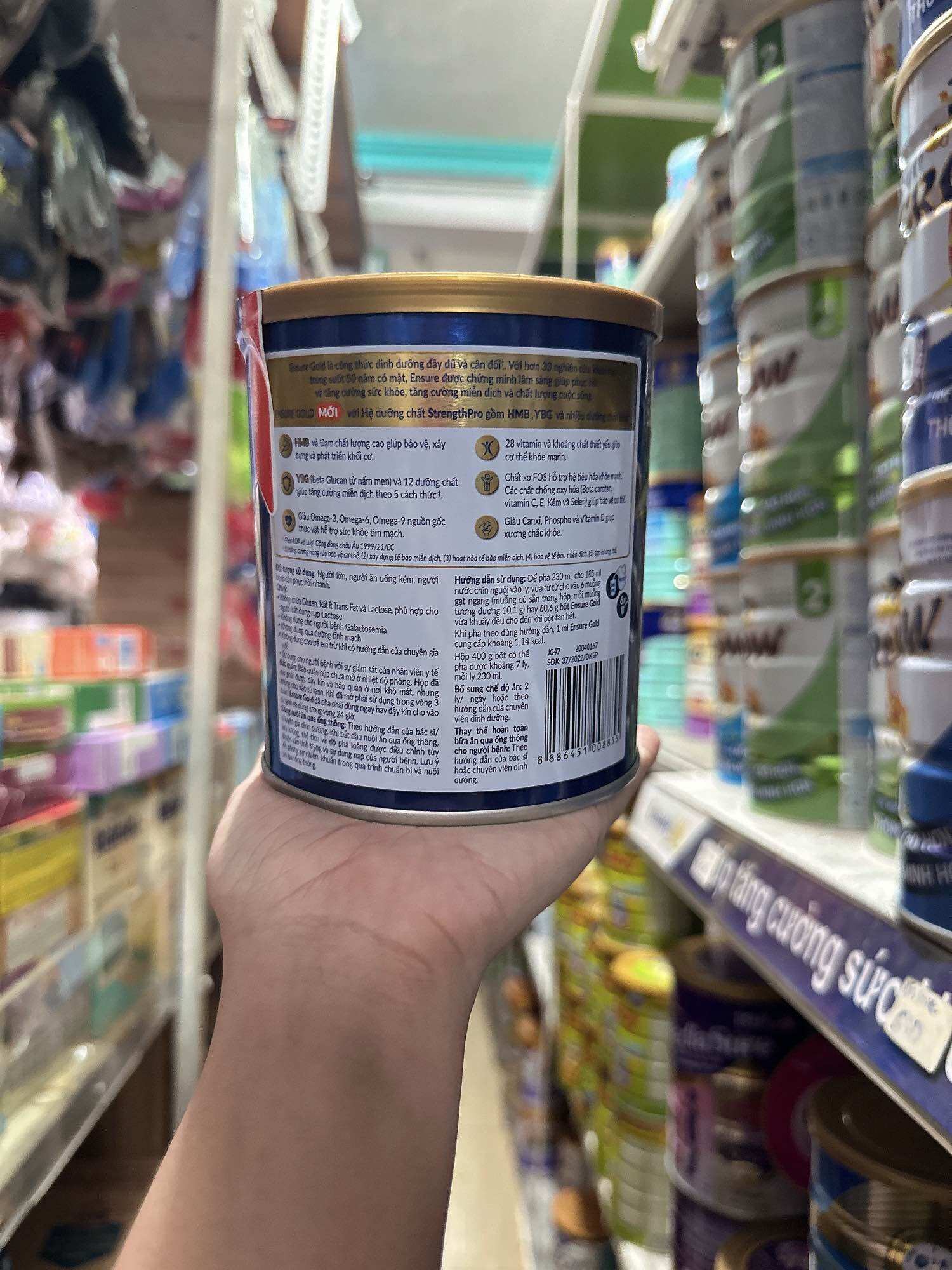 Lon Ensure Gold Hương Vani (400g)