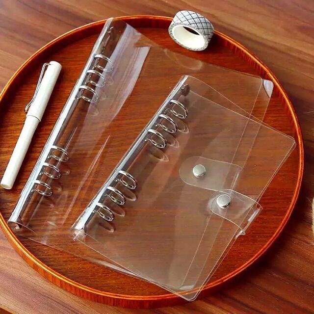 Bìa Còng Dẻo 6/9/26 Lỗ Kèm Thước Size A4/B5/A5/A6 (Xanh Hologram, Đen, Trong Suốt) 🌿