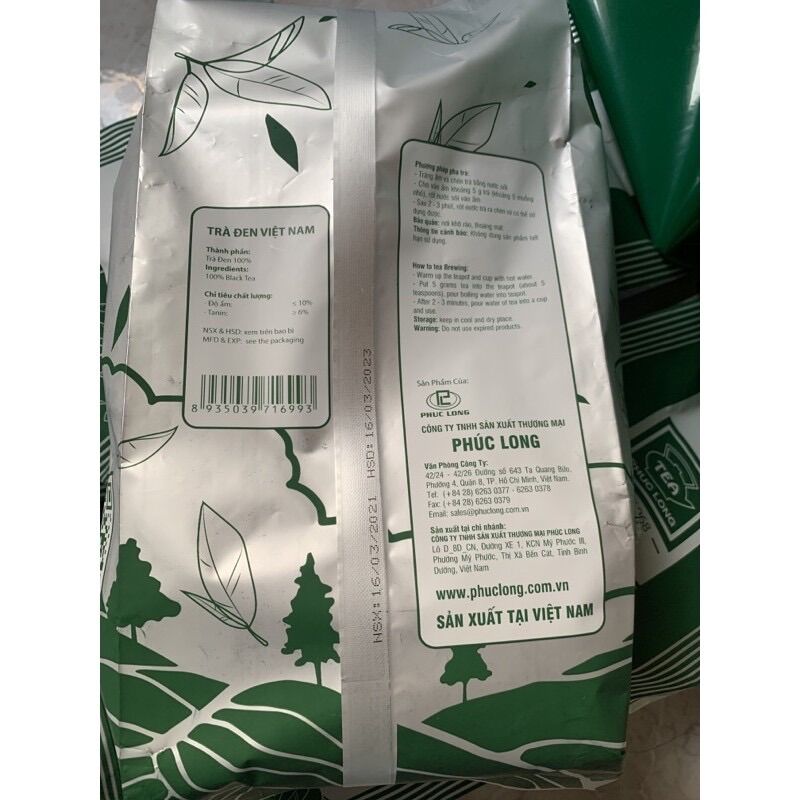 Trà đen Phúc Long 200gr date mới