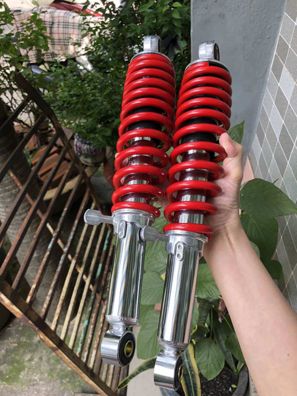 Phuộc sau tải 300kg lắp cho xe dream, wave, future, wave rs, wave s110, wave rsx, wave 110, wave alpha, axelo, cub,future neo - ty không dầu