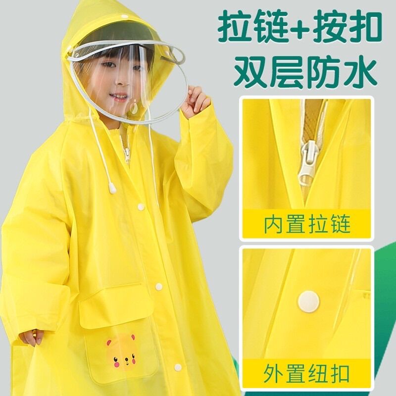 Áo mưa cho bé form rộng đeo được balo (Hàng có sẵn)