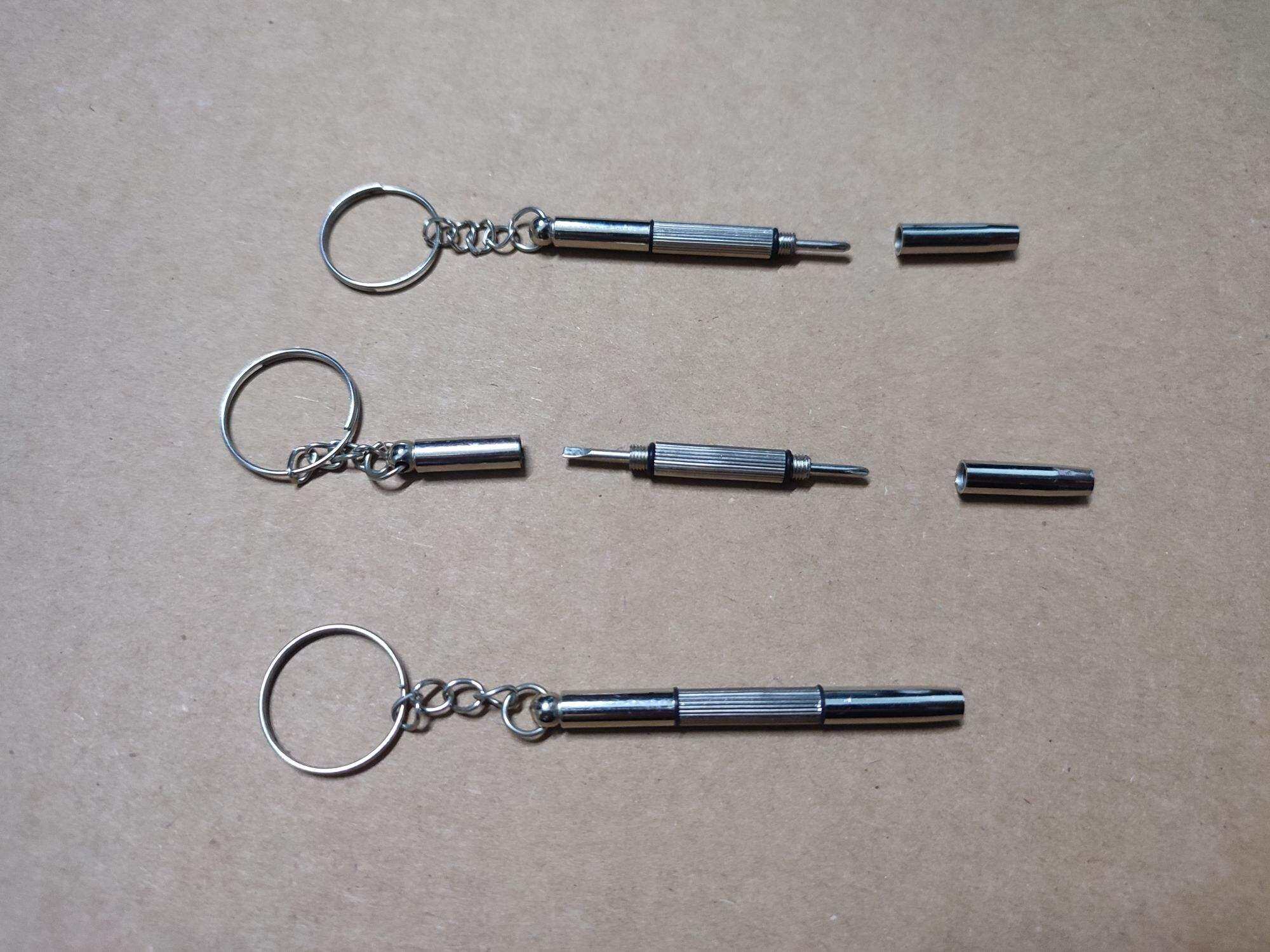 Tua vít đa năng 3 trong 1 tua vít mini tích hợp móc gắn chìa khóa