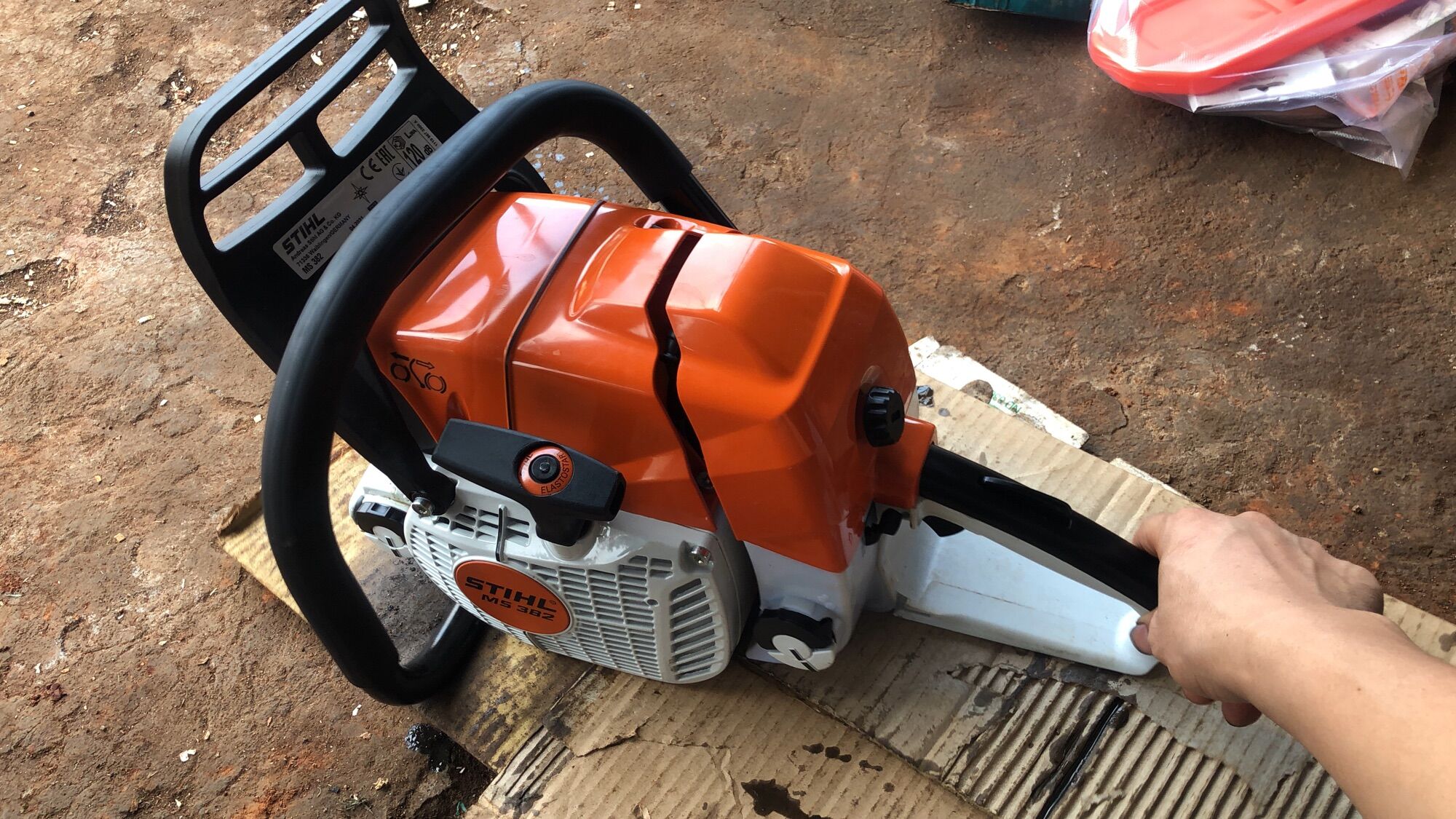 Máy cưa xích stihl ms 382 đồng bộ lam xích 16in chain saw