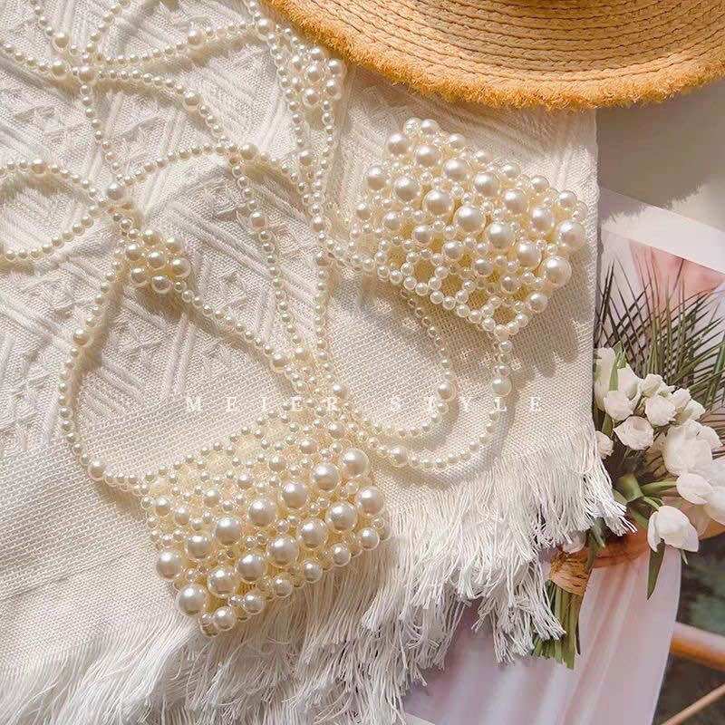 Túi mini ngọc trai điệu đà