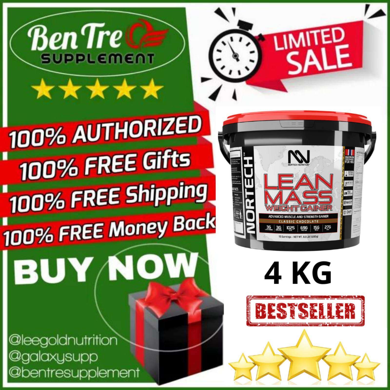 NORTECH LEAN MASS SỮA TĂNG CÂN TĂNG CƠ 4KG