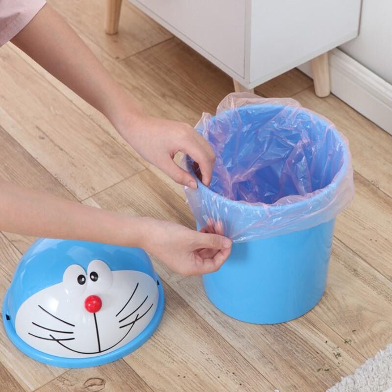 [Freeship MAX] Thùng rác 3D Doremon Doraemon - HelloKitty PR