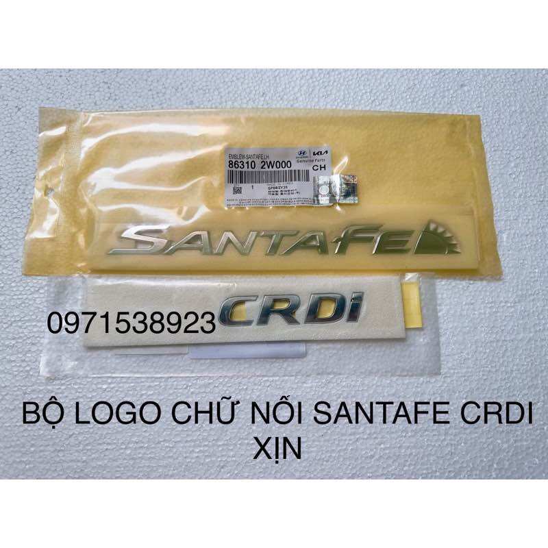 BỘ 2 CHỮ SANTAFE CRDI XỊN 86325-2W000 86310-2W000