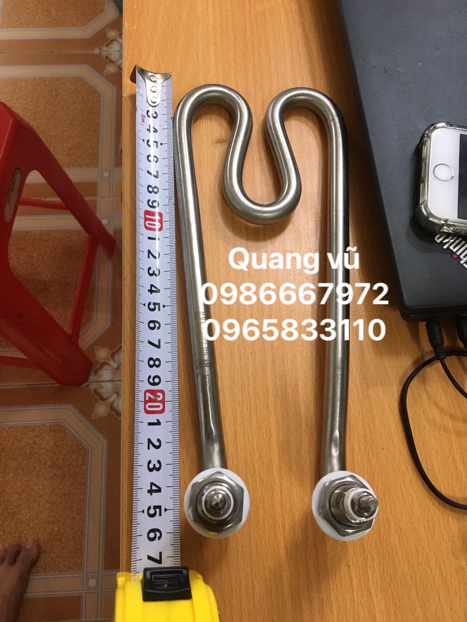Thanh nhiệt nồi hấp tiệt trùng y tế 220v 1500w đầu zen M16