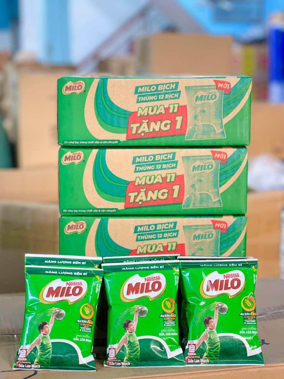 Sữa Milo Thùng 11 Gói Tặng Kèm 1 Gói