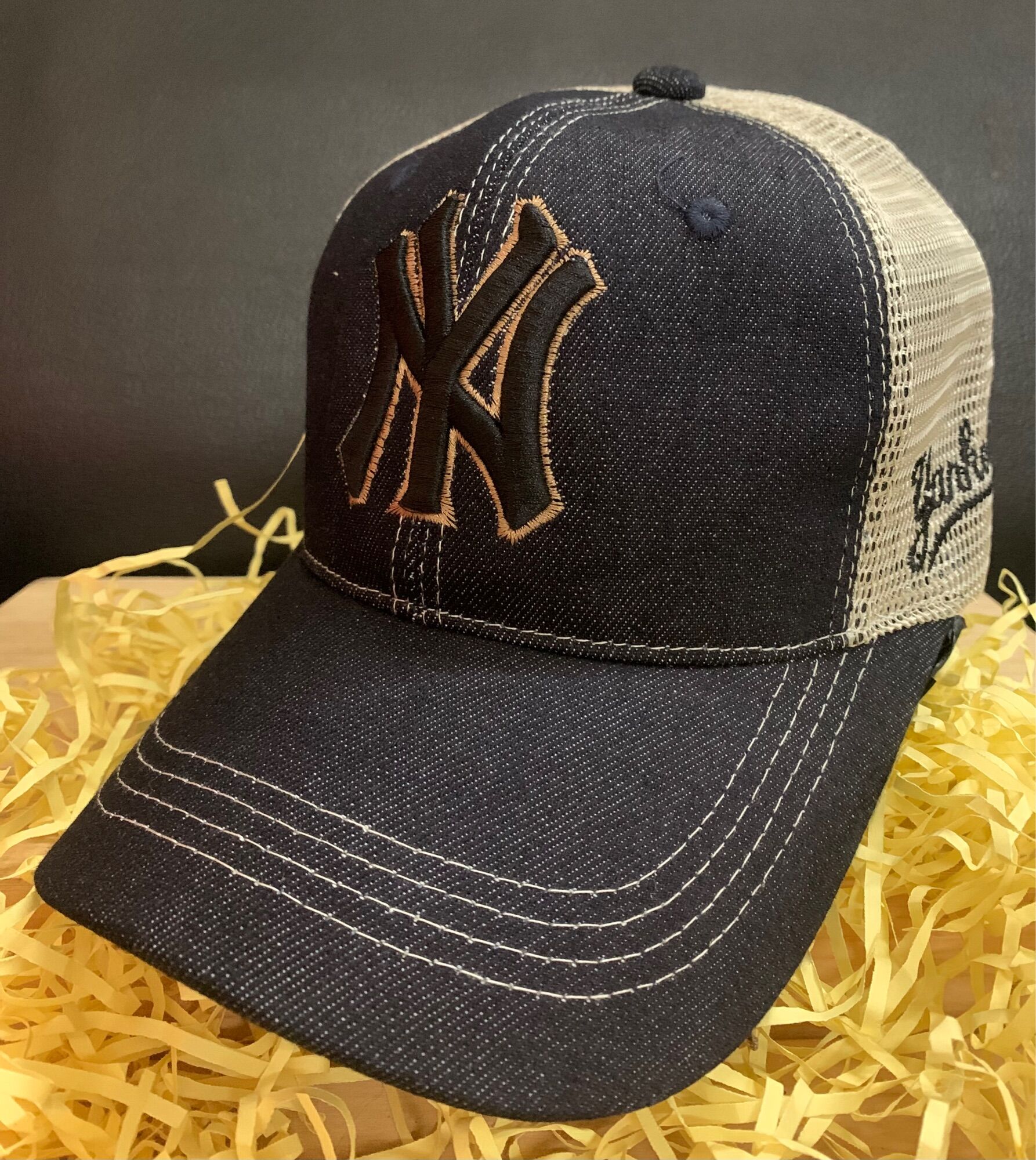 Nón kết nam nón lưỡi trai nam thêu logo ny