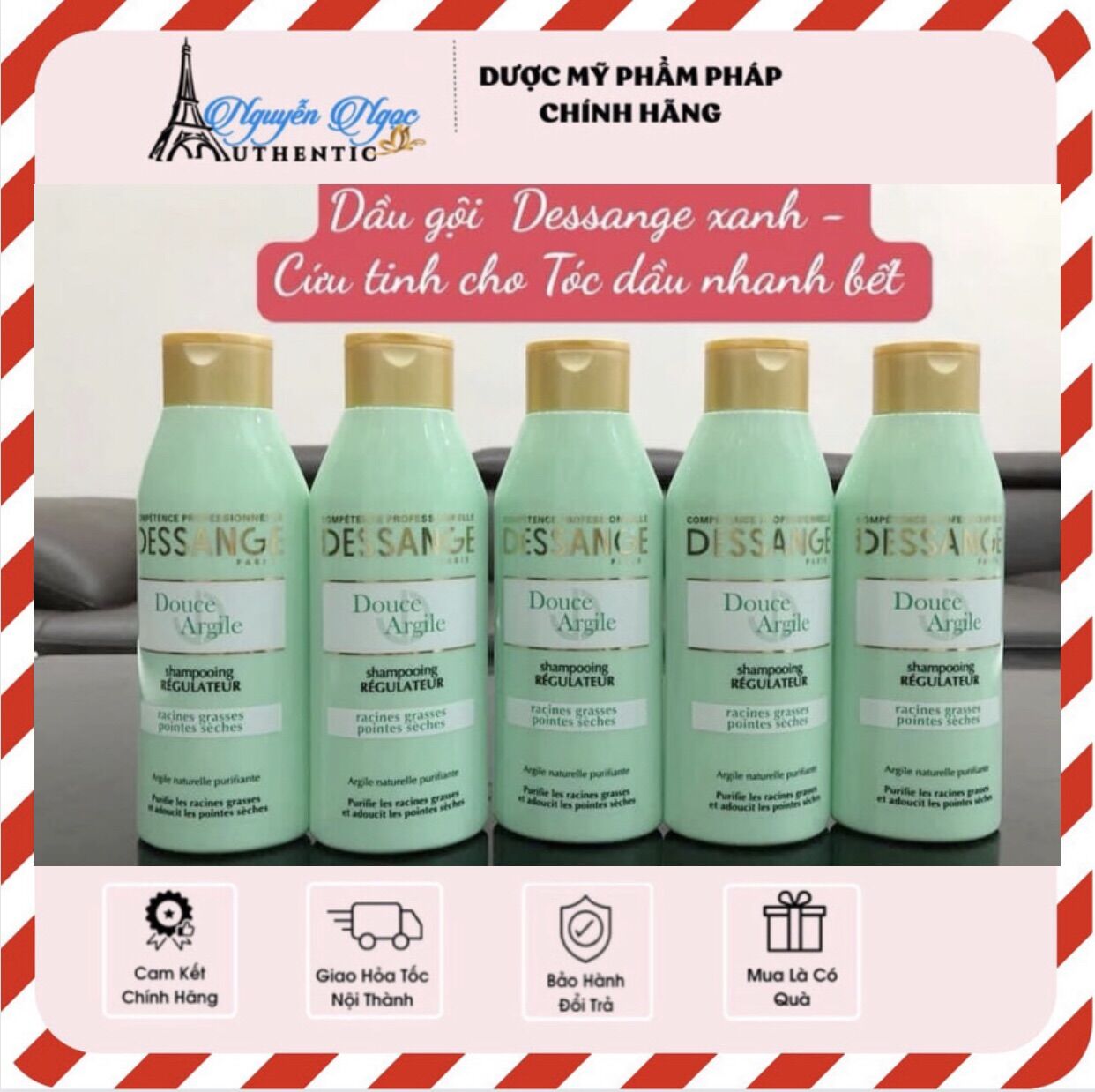 Dầu gội desange xanh - tóc dầu