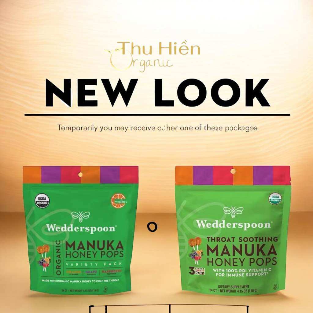 Kẹo mút hữu cơ từ mật ong manuka Wedderspoon