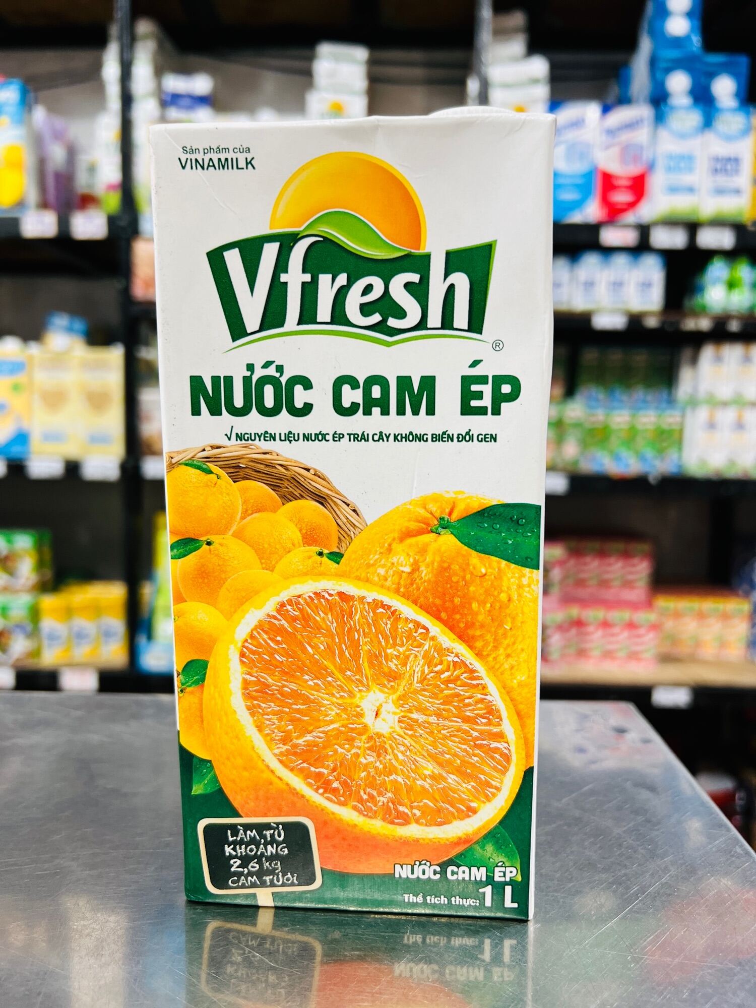 NƯỚC ÉP VFRESH 1LIT ỔI/CAM CÓ ĐƯỜNG/ĐÀO/TÁO/NHO/TÁO KIWI/TÁO LỰU/CAM KHÔNG ĐƯỜNG