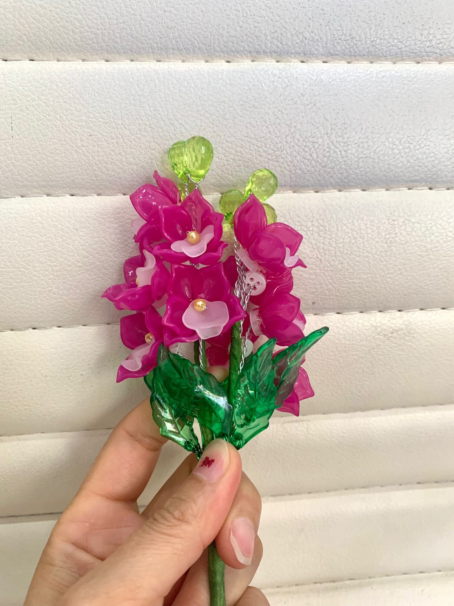 Bụi hoa pha lê mini ( không chậu) cao 13 cm