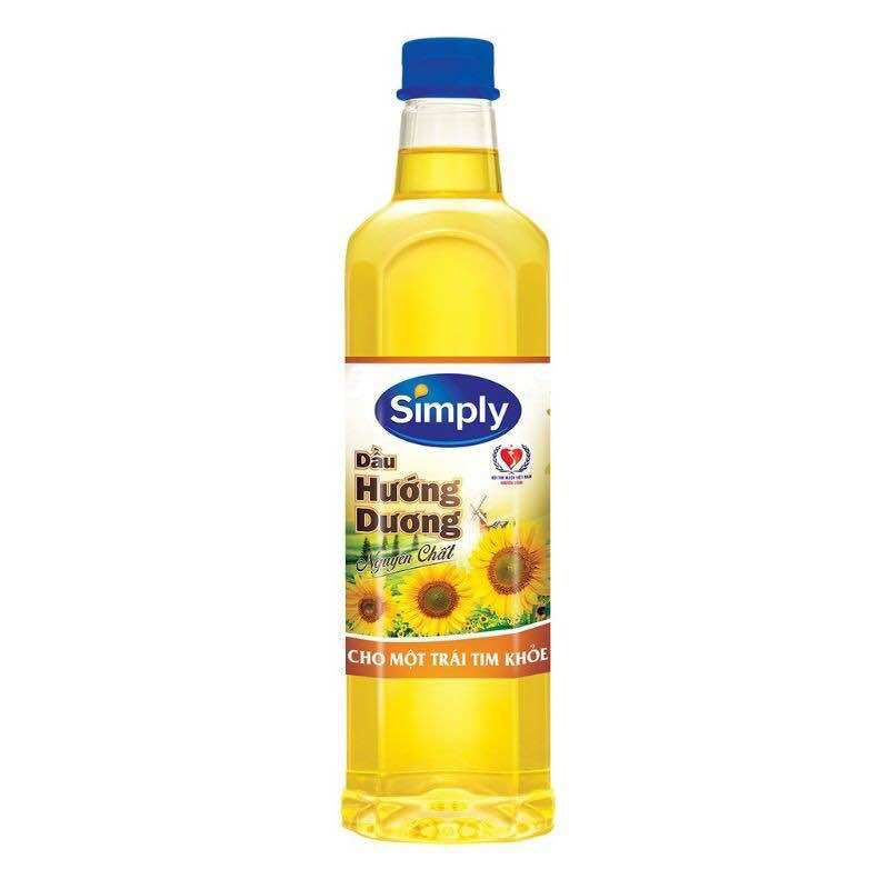 Dầu ăn Simply chai 1L