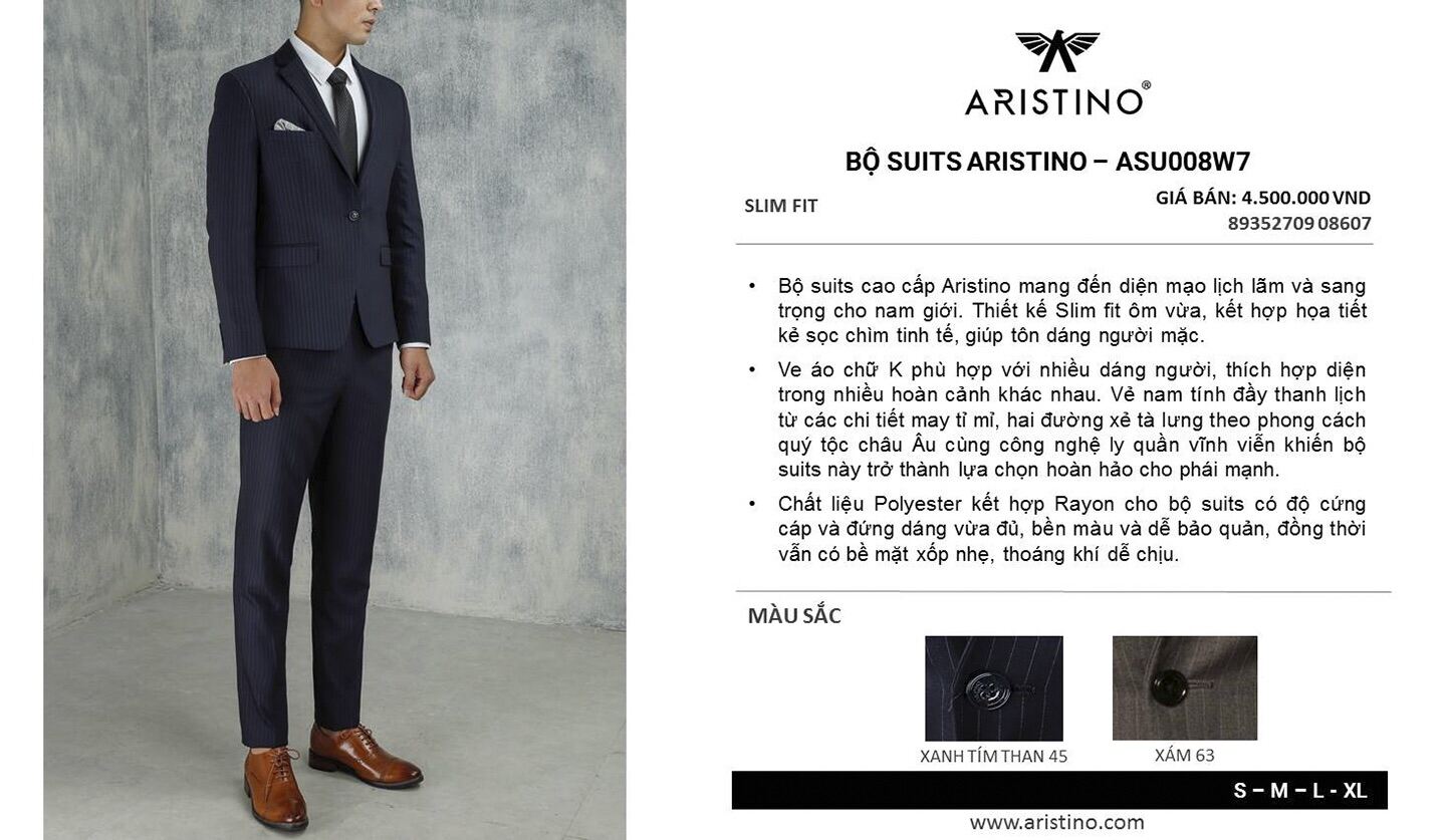 Xả kho )Áo blazer nam, áo vest Aristino from ôm túi nắp giả ABZ00708 |  Shopee Việt Nam