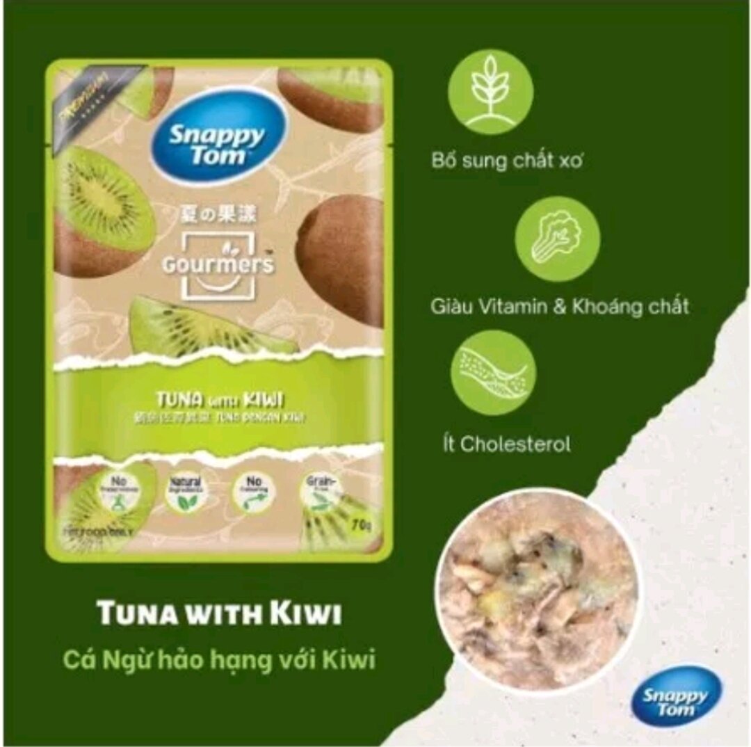 [THÙNG 24 GÓI] Pate Snappy tom trái cây gói 70g- Pate cho mèo