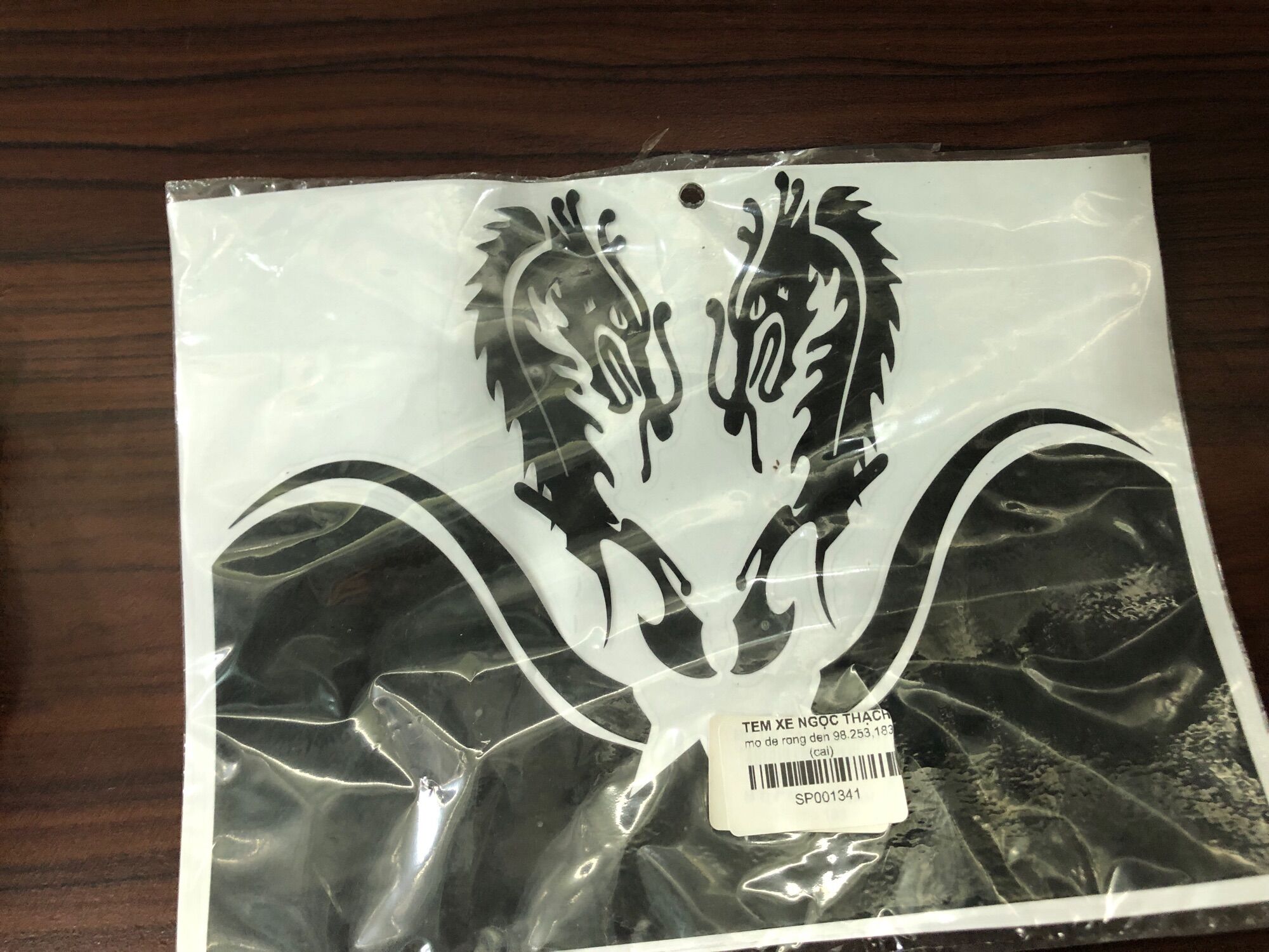 Mỏ dè rồng đen decal
