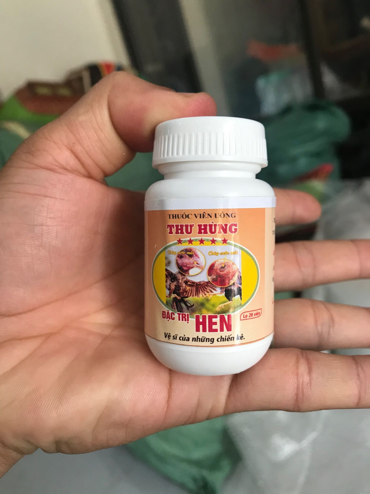 Lọ hen khò khè chảy mũi 60k cho gà đá