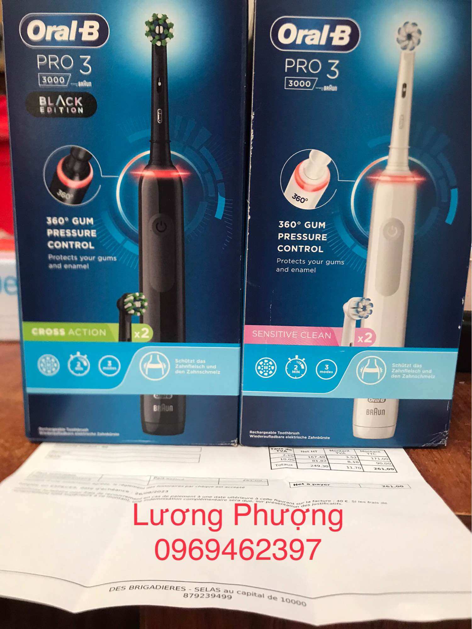 Bàn chải điện oral b pro3 3000
