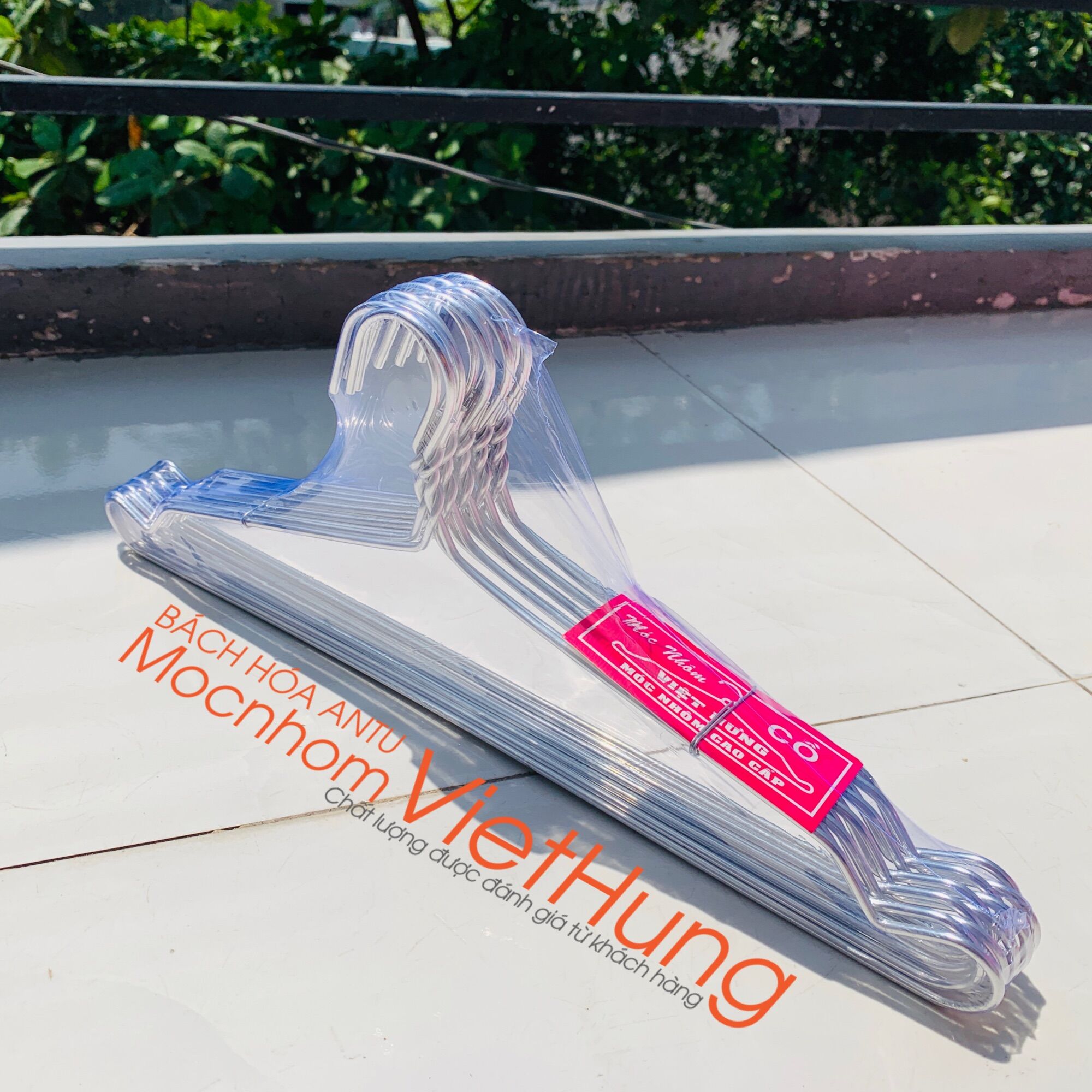 10 Móc quần áo Loại Cồ Móc nhôm treo quần áo siêu to 43cm - VIỆT HƯNG