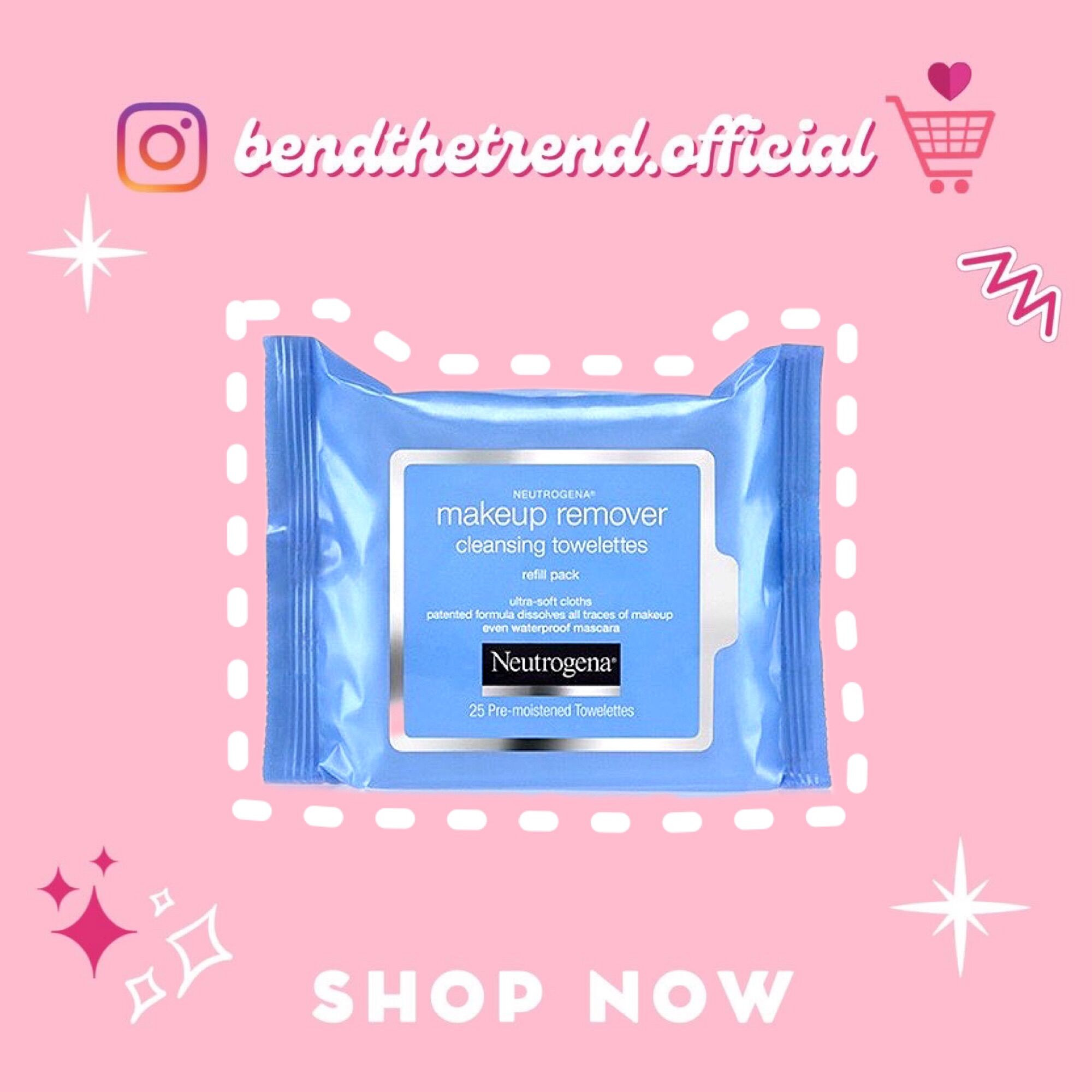 Khăn tẩy trang neutrogena make up remover bịch lớn