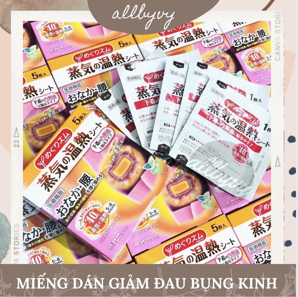 Allbyvy | Miếng dán giảm đau bụng kinh KAO