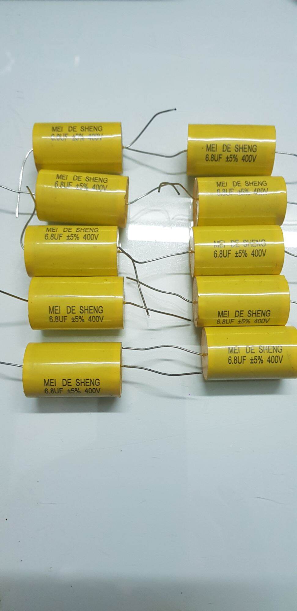 Combo 10 cái tụ loa Meidesheng 6.8UF 400V, tụ cản treble, tụ loa âm thanh