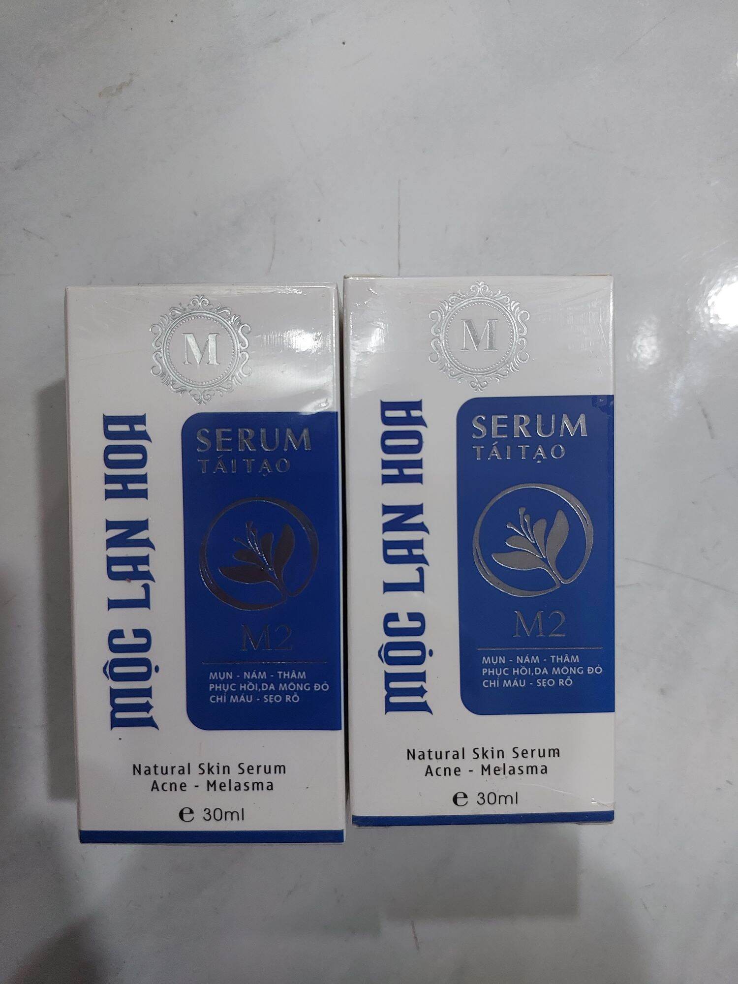 Serum tái tạo m2 mộc lan hoa mụn -nám -thâm phục hồi da mỏng đỏ chỉ máu - sẹo rỗ 30ml