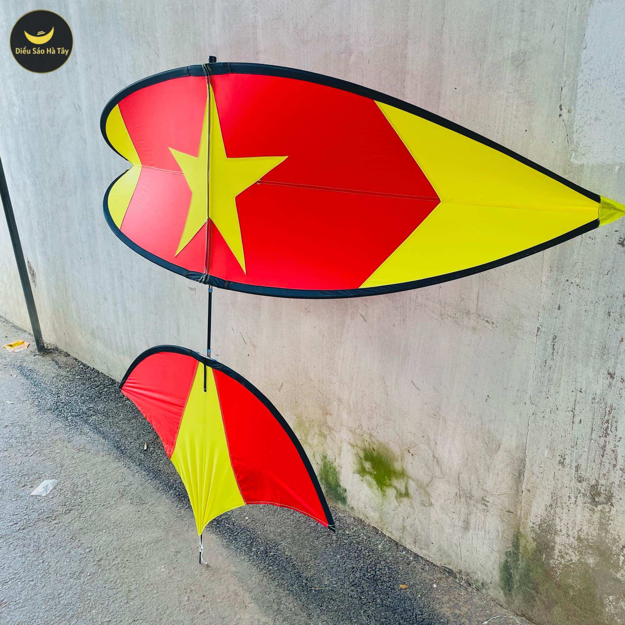 [Áo Diều] lắp ghép cờ đỏ sao vàng